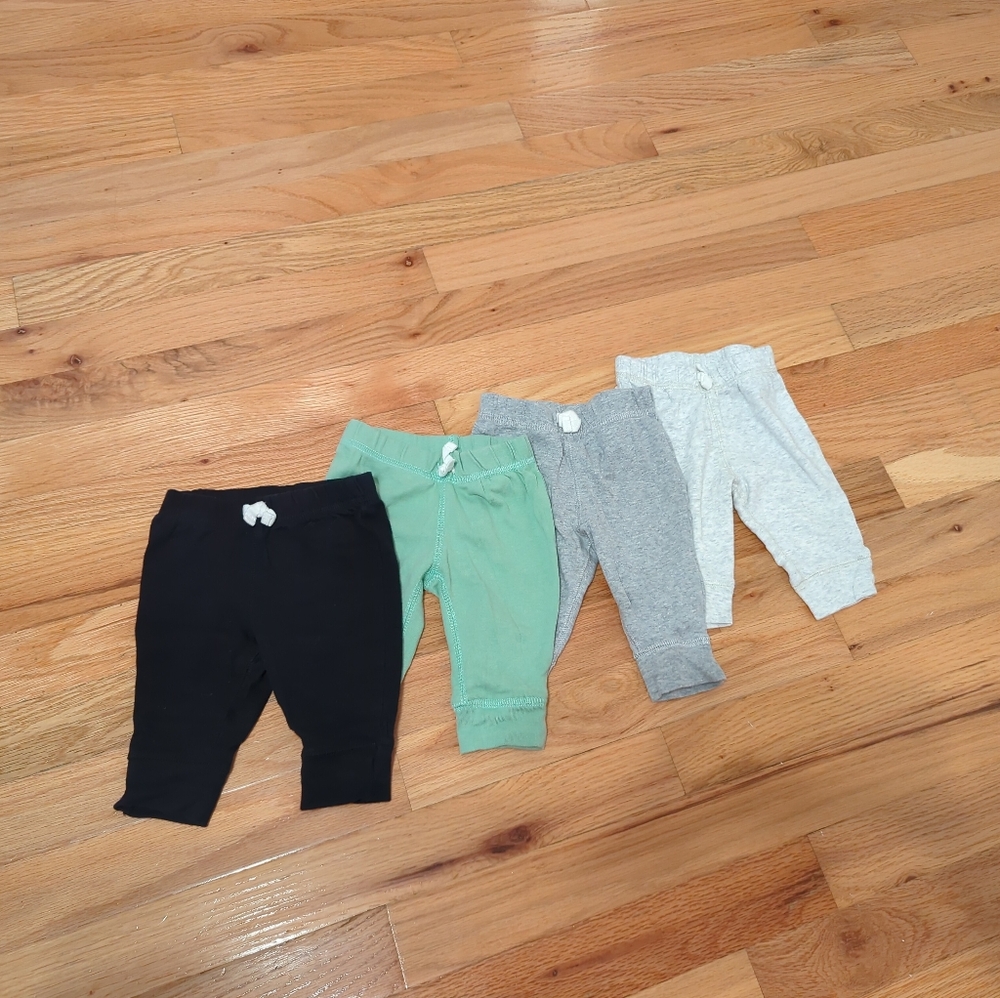 Carter's 0-3 Month Baby Pants Bundle